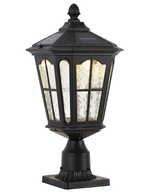 solar light gate post|solar powered post lights outdoor.
